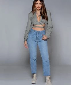 Love And Labels NEW ARRIVALS Tie Up Cropped Blazer