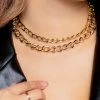Love And Labels Double Chain Necklace