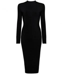 Love And Labels High Neck Midi Dress
