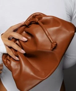 Love And Labels NEW ARRIVALS Leather Pouch - Cognac