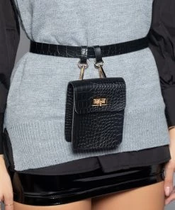 Love And Labels Crocodile Belt Bag ACCESSORIES