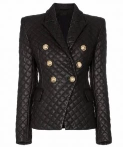 Love And Labels BLAZERS Quilted Leather Button Blazer