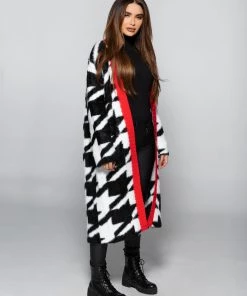Love And Labels COATS Houndstooth Duster