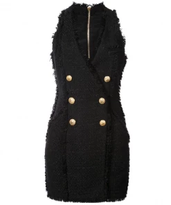 Love And Labels Tweed Sleeveless Dress DRESSES