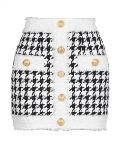 Love And Labels Tweed Houndstooth Skirt 9 Love And Labels Tweed Houndstooth Skirt