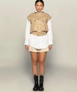 Love And Labels Vegan Leather Vest