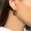 Love And Labels 18k Gold Plated Chain Hoop Earrings NEW ARRIVALS