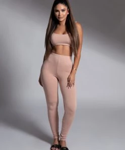 Love And Labels Crop Top + Leggings Set CLOTHING