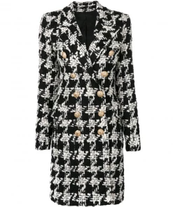 Love And Labels BLAZERS Houndstooth Coat