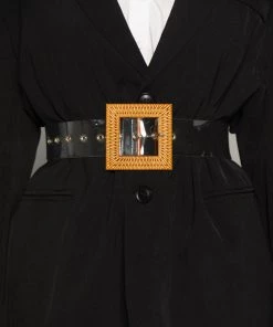 Love And Labels NEW ARRIVALS PVC Bamboo Buckle Waist Belt