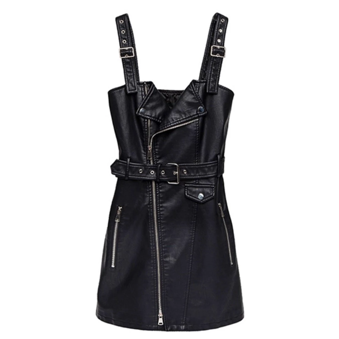 Love And Labels Vegan Leather Mini Dress DRESSES 3 Love And Labels Vegan Leather Mini Dress DRESSES