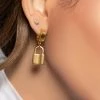 Love And Labels 18k Gold Plated Locket Drop Earrings