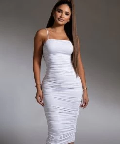Love And Labels Ruched Bodycon Dress DRESSES