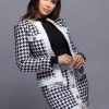 Love And Labels Tweed Houndstooth Jacket BLAZERS