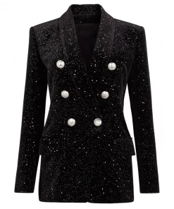 Love And Labels Galaxy Velvet Blazer