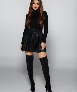 Love And Labels Pleated Mini Skirt