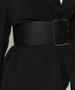 Love And Labels Wide Waist Belt - Gold ACCESSORIES