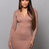 Love And Labels DRESSES V Neck Mini Dress