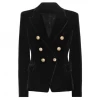 Love And Labels Velvet Gold Button Blazer BLAZERS