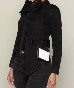 Love And Labels NEW ARRIVALS Black Denim Bow Blouse