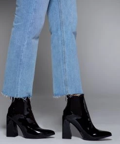 Love And Labels Patent Chunky Heel Booties NEW ARRIVALS