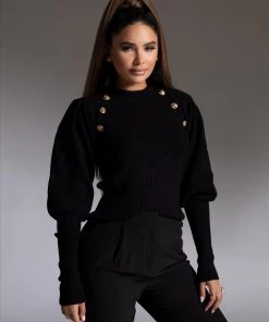 Love And Labels TOPS Knitted Button Sweater