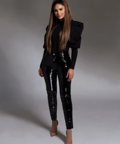 Love And Labels Patent Pants - 5 Colors BOTTOMS