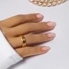 Love And Labels 3-Piece Textured Band Rings ACCESSORIES 2 Love And Labels 3-Piece Textured Band Rings ACCESSORIES