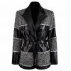 Love And Labels Leather + Tweed Blazer
