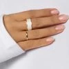Love And Labels 2-Piece White Ring Set 2 Love And Labels 2-Piece White Ring Set