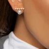 Love And Labels Stone Bar + Pearl Earrings ACCESSORIES