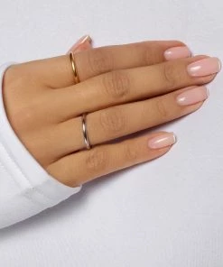Love And Labels 18k Gold Plated 2mm Stacker Ring BEST SELLERS
