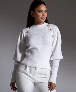 Love And Labels TOPS Knitted Button Sweater