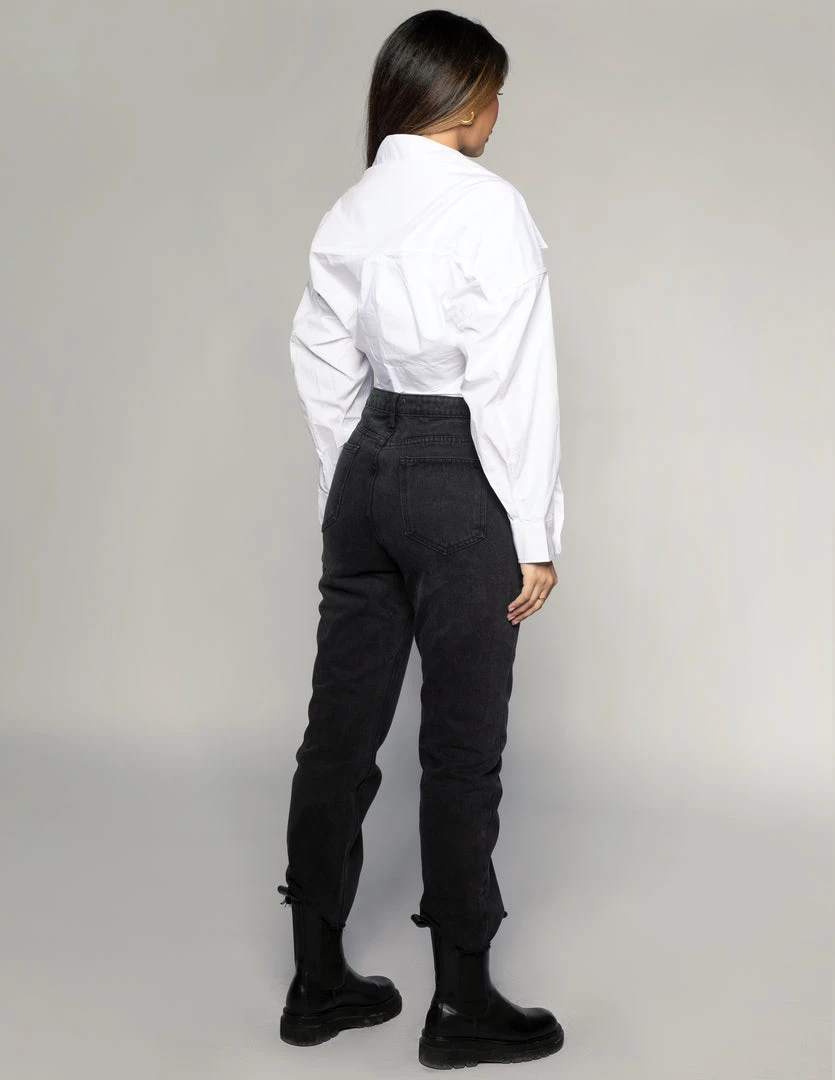 Love And Labels Crop Poplin Shirt Shrug 4 Love And Labels Crop Poplin Shirt Shrug