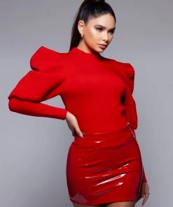 Love And Labels Puff Sleeve Top