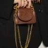 Love And Labels NEW ARRIVALS Crocodile Mini Bag - Cognac
