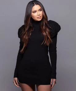 Love And Labels Puff Sleeve Mini Dress DRESSES