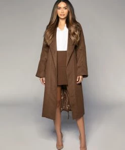 Love And Labels Wrap Wool Coat NEW ARRIVALS