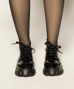 Love And Labels NEW ARRIVALS Patent Leather Lace-Up Shoes