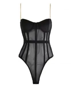 Love And Labels Chain Mesh Bodysuit