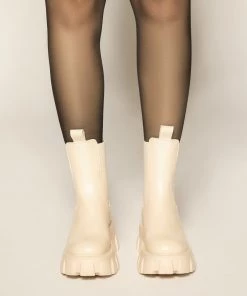 Love And Labels Nude Lug Boots