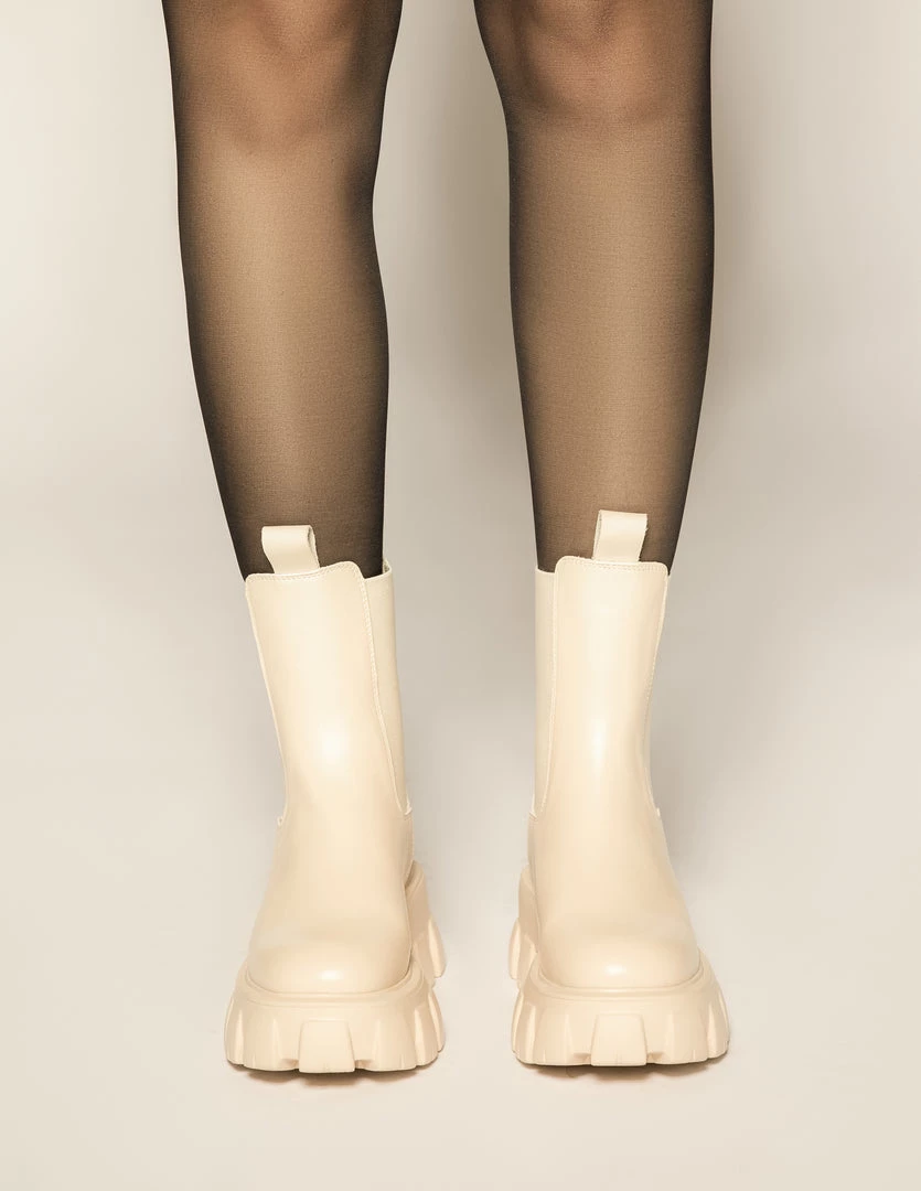 Love And Labels Nude Lug Boots 4 Love And Labels Nude Lug Boots