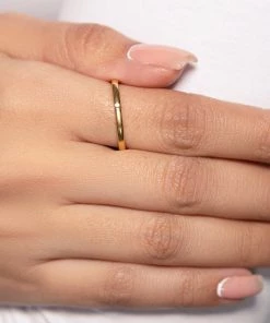 Love And Labels Square Stacker Ring With Stone