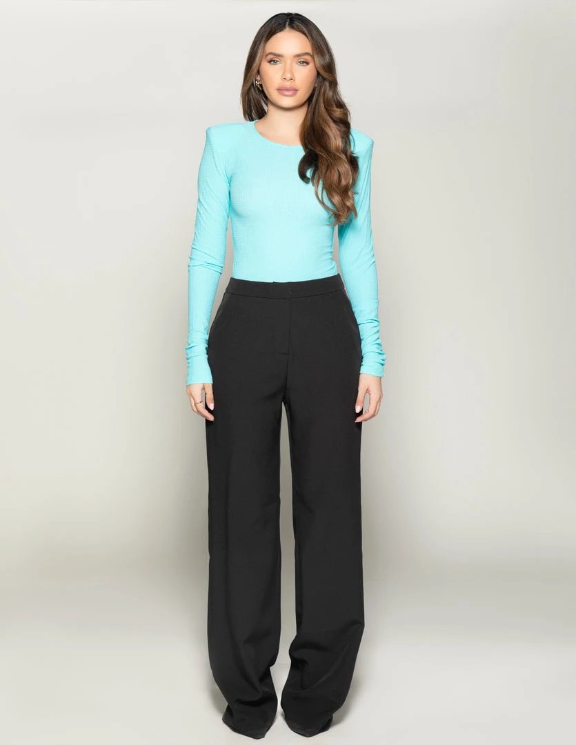 Love And Labels Shoulder Padded Long Sleeve Top 4 Love And Labels Shoulder Padded Long Sleeve Top