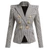 Love And Labels Houndstooth Gold Button Blazer 1 Love And Labels Houndstooth Gold Button Blazer