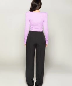 Love And Labels Shoulder Padded Long Sleeve Top 11 Love And Labels Shoulder Padded Long Sleeve Top