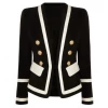 Love And Labels Black And White Gold Button Blazer BLAZERS