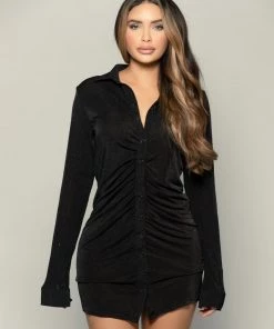 Love And Labels Collar Button Mini Dress NEW ARRIVALS