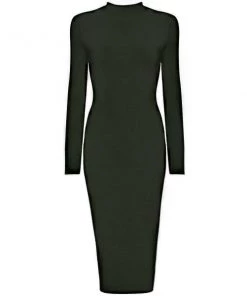 Love And Labels High Neck Midi Dress
