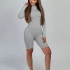 Love And Labels CLOTHING Long Sleeve Biker Jumpsuit